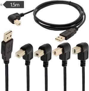 USB cable USB 2.0 Print cable Printer Data cable AM-BM90 degree elbow 1.5 m