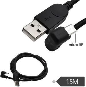 U-bend Micro5p public AM data charging plus tablet data power extension cable