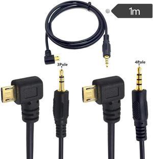 Gold-plated Micro USB to headset Car USB to 3.5MM male audio adapter cable Mobile phone audio cable