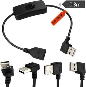 Elbow 3A 22# copper USB power extension cable with 303 switch USB AMAF extension tape switch controller cable