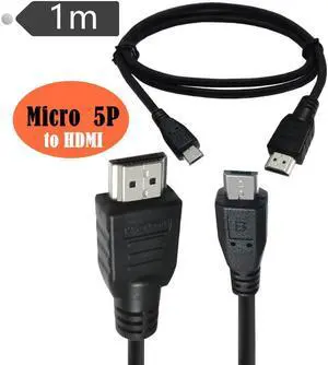 HDMI to USB cable HDMI to micro 5P cable USB to HDMI male pair USB data power cable