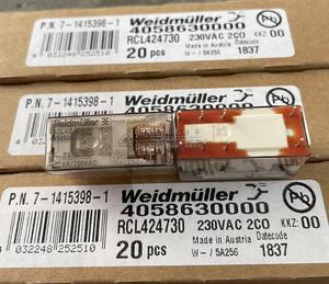 Original authentic Weidmuller Weidmuller relay RCL424730 4058630000 Spot