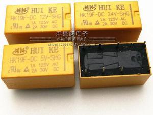 HK19F-DC5V-SHG Sanxin Huike Relay 5V 4078-2C relay double pole double throw 2A