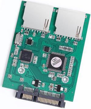 Dual-sd card to SATA High-speed dual-chip dual-SD to SATA hard disk conversion card SD to serial disk