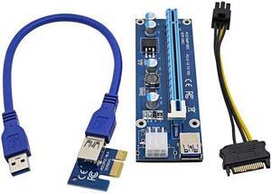 PCI-E 16x to 1x Powered Riser   60cm USB 3.0 Extension Cable