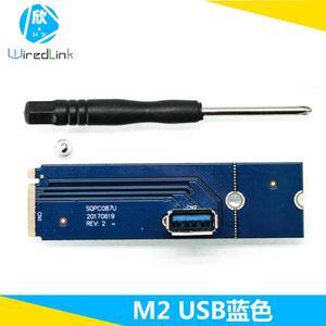 The new NGFF M.2 to PCI-E X16 slot adapter connects to the mkey extension adapter cable MINI