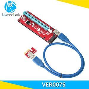 Available VER007S PCI E Express USB 3.0 extension cable VER088 Red graphics adapter card