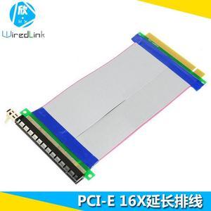 Pci-e 16X graphics card extension cable pci cable 16X to 16X soft cable Graphics card cable PCI male/female bus bar