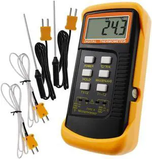 Multi-probe thermometer Double K wire thermometer Bimetal thermocouple thermometer contact type