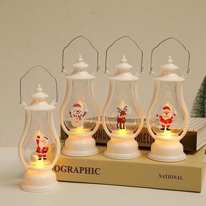 1 Pcs Christmas decoration creative pony light pendant Cross-border led electronic candle light portable small oil lamp pendant