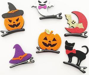 1 Pcs Halloween stereoscopic cartoon hairpin party performance dance dress up props Hair card holiday gift small gift headdress