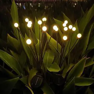 1 Pcs Solar bubble firefly light string LED outdoor waterproof lawn garden atmosphere garden landscape lights