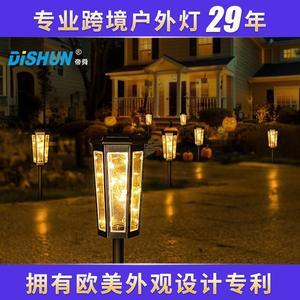 1 Pcs New solar garden light dark automatic light outdoor villa garden landscape atmosphere garden outdoor light