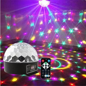 1 Pcs Digital display remote control crystal magic ball ktv disco DISCO colorful stage lighting voice controlled LED big magic ball