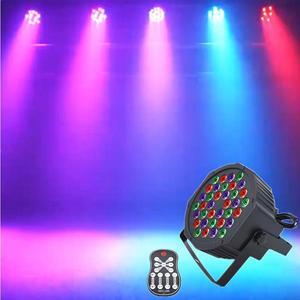 1 Pcs Cross-border new remote control 36 voice control lamp dyeing light background cast light KTV bar stage light atmosphere light