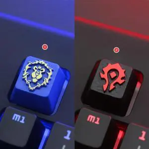 1pc zinc-plated aluminum alloy key cap for World of Warcraft WOW Mechanical keyboard Stereoscopic relief keycap R4 Height