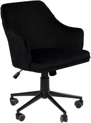 Impressions Vanity Adelyn Armchair with 360 Degrees Swivel, Movable Desk Seat with Adjustable Height and Wheelbase