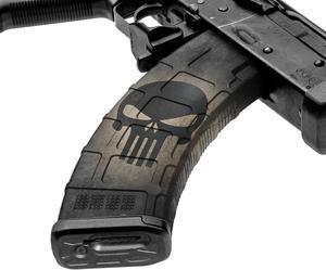 AK-47 Style Mag Skin for Airsoft (GS Skull Black)