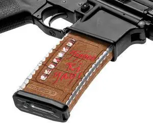 GunSkins AR-15/M4 Style Mag Skin for Airsoft (Yippie Ki Yay)