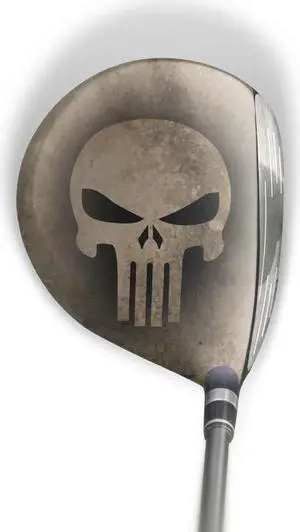 ParSkins Left-Handed Fairway Wood Skin (Skull Tan)