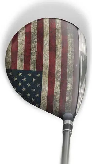 ParSkins Left-Handed Fairway Wood Skin (American Flag)