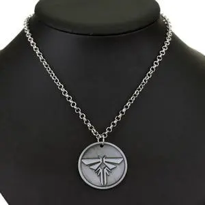 The Last Of Us Pendent Necklace Firefly Logo Letter Dogtag Vintage Retro Antique Necklace Jewelery