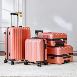 Apelila 4PC 18-28 Inch Hardshell Luggage ABS Luggages Sets With Spinner Wheels Hard Shell Spinner Carry On Suitcase