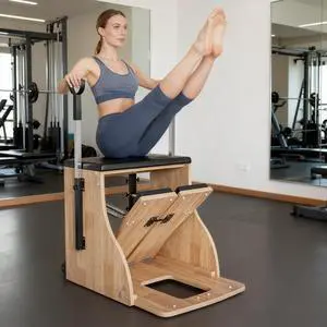 Premium Solid Wood Pilates Chair Studio-Quality Stability Chair Adjustable Split Pedal, 4 Medical-Grade Springs & 3-Level HandlesAll-in-One Home Gym for Full-Body Workout, Rehab & Free Non-Slip Socks Premium Solid Wood Pilates Chair Studio-Quality Stability Chair Adjustable Split Pedal, 4 Medical-Grade Springs & 3-Level HandlesAll-in-One Home Gym for Full-Body Workout, Rehab & Free Non-Slip Socks