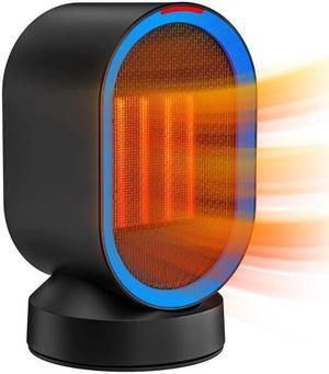 Portable Space Heater, NOZZKOOP Personal Desk Heater for office, Small heater with tip over and Overheat Protection, KIOUDlC Oscillating Electric Ceramic Space Heater for indoor use and bedroom