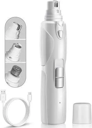 VAIIEYO Electric Dog Nail Grinder, Upgraded LED 3-Speed Pet Nail Trimmer