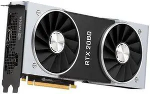 NVIDIA Official GeForce RTX 2080 Founders Edition 8GB GDDR6 PCI Express 3.0 Graphics Card NVIDIA Official GeForce RTX 2080 Founders Edition 8GB GDDR6 PCI Express 3.0 Graphics Card