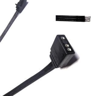 3-Pin 5V A-RGB Adapter Cable For Corsair Light Strip/Chassis/Memory Cooling 25cm