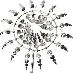 Metal Windmill Magical Wind Powered Kinetic Windmill Festive Garden Decoration Windmill