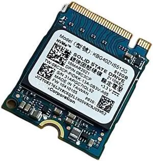 512GB NVMe PCIe M.2 2230 SSD 30mm Half Size KBG40ZNS512G For Kioxia/Toshiba
