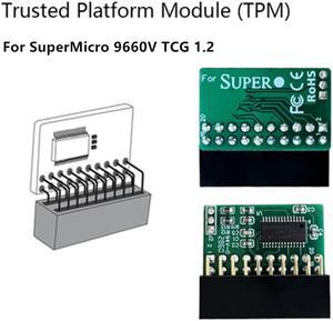 TPM 1.2 Module Trusted Platform 20Pin For SuperMicro AOM-TPM-9660V TCG 1.2