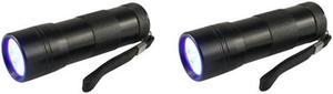 2PCS Blacklight Flashlights 395nm Wavelengt Pet Urine Detector Light