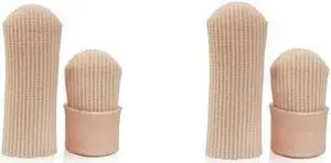 Acaigel 4 Pcs Large Foot Toe Bandage Finger Tube Protector