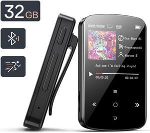 Acaigel MP3 Player 32GB HiFi Lossless Sound Bluetooth Music Voice Recorder FM Radio