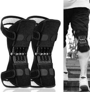 2Pcs Knee Support Brace Pads Booster Joint Lift Squat Sport Power Spring Force