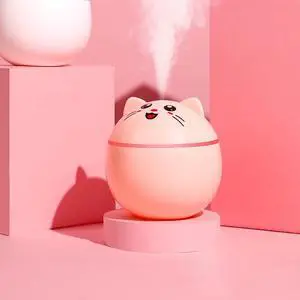 5V 5W 300ML Air Humidifier Aroma Diffuser Cute Cat Mini Freshener with USB Cable