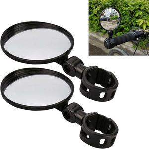 Bicycle Mirror Handlebar Rearview Mirror For Bicycle Motorcycle 360 Rotation Adjustable Bike Riding Cycling Mirror 2pcs