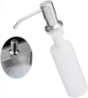 300ML Stainless Steel Soap Dispenser Kitchen Sink Soap Hand Liquid Pump Bottle