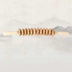 12 Roller Massage Tool Wood Therapy Body Massage Anti Cellulite Roller Stick