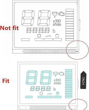 FYUU Tach Tachometer Lcd Display Fit For Yamaha Outboard Gauge Unit 6Y5-8350T-D0-00