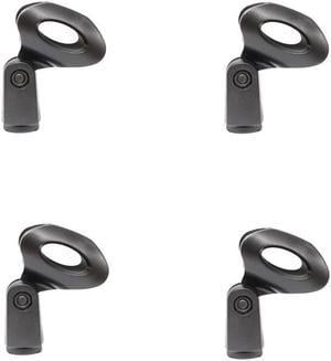 4 Pcs Universal Microphone Clips 180° Clamp Holder For Wired/ Wireless Mic Stand