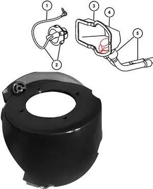 Yassdwbn Gas Fuel Filler Housing 68421572AA 68194320AB For 10-22 RAM 1500 2500 5.7L 6.4L