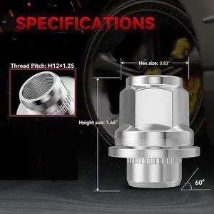 Yingshan Wheel Lug Nut 40224-4Hh0A For Infiniti Q50 Q60 Q70 Yingshan Wheel Lug Nut 40224-4Hh0A For Infiniti Q50 Q60 Q70
