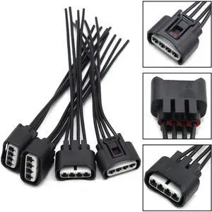 Yassdwbn 4Pcs Ignition Coils Connector Plug Harness For Toyota Corolla Highlander Matrix