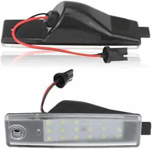 Furulu 2x LED License Plate Light For Toyota Highlander 2008-13 For Lexus RX300 1999-03