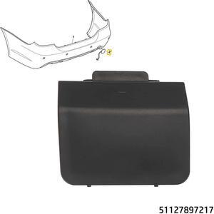 1× Rear Bumper Tow Hook Cover 51127896617 For BMW 5 Series E60 M Sport 2003-2010